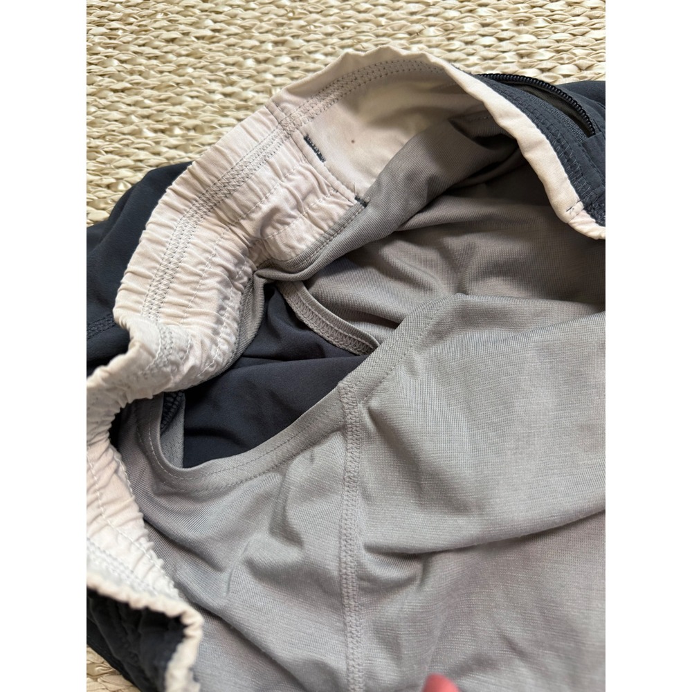 Lululemon Mens Running Shorts Black Grey Mesh Liner vintage Small - Picture 6 of 7